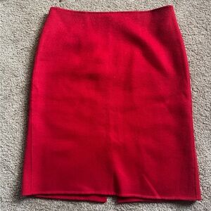 Talbots Vibrant Red Pencil Skirt